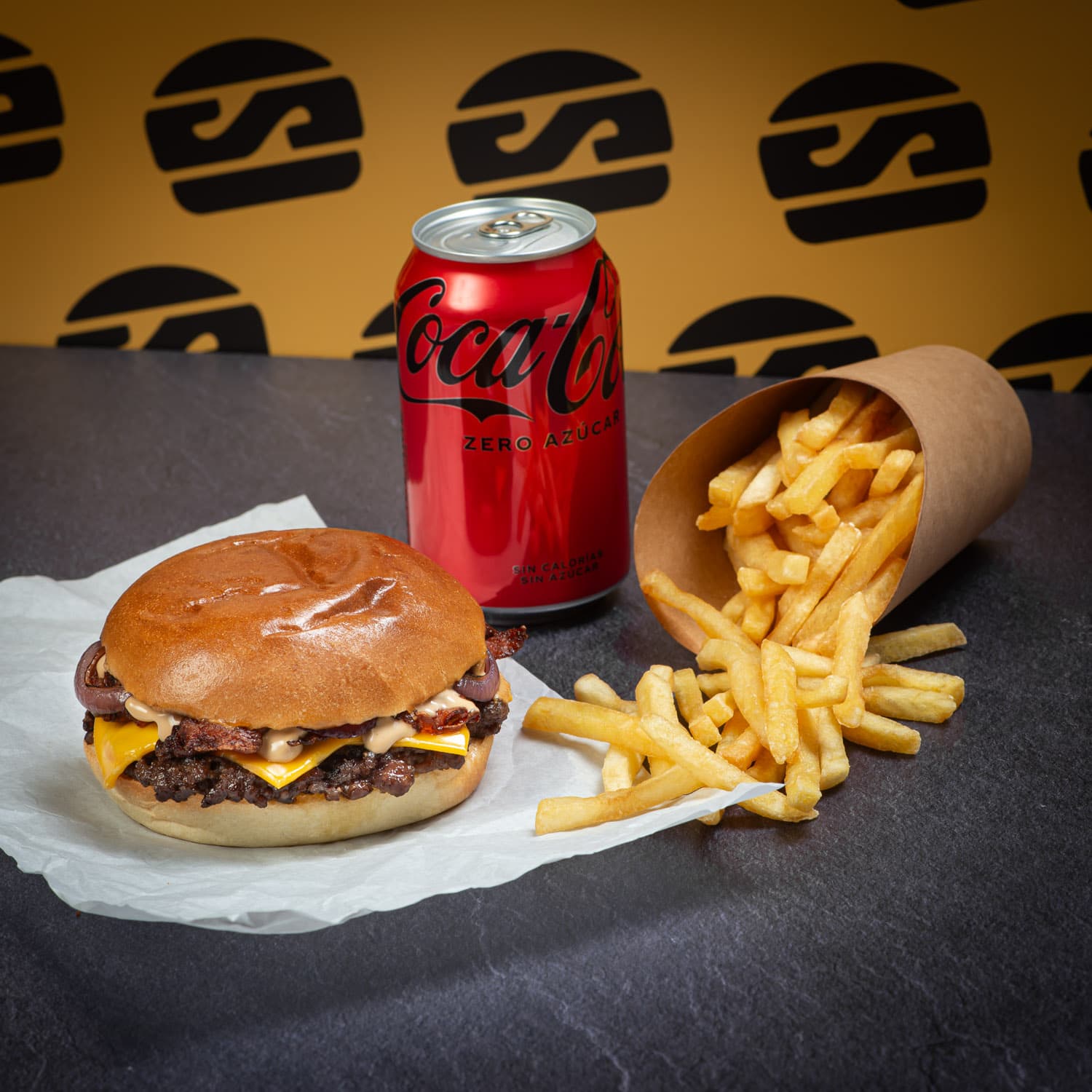 Combo Super Smash Burger Doble